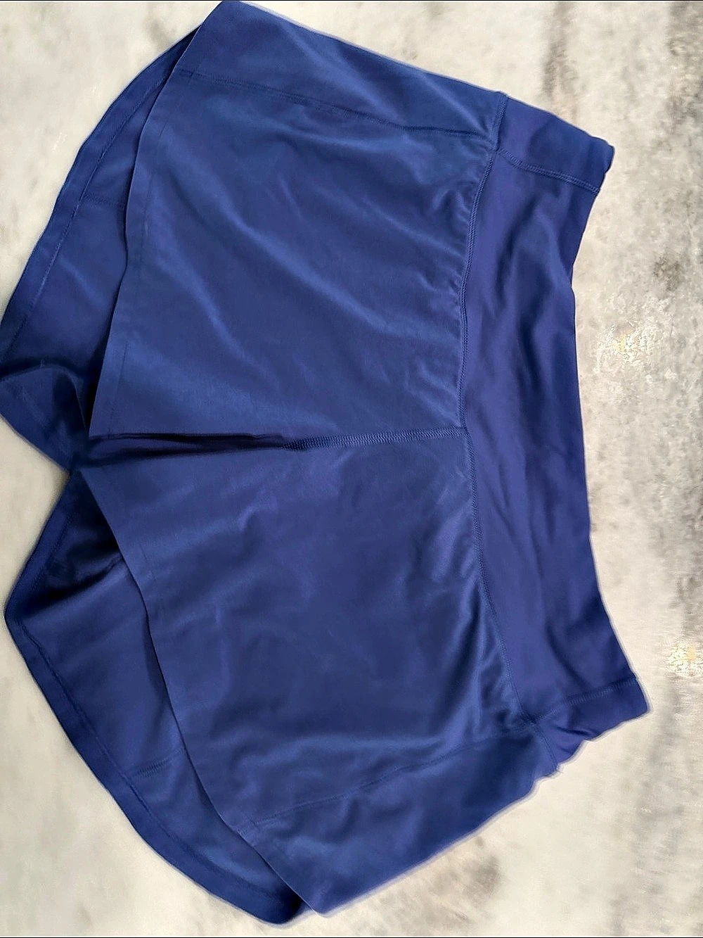 Lululemon Speed Up Mid-Rise Short 4" Lined Blue Waist 8